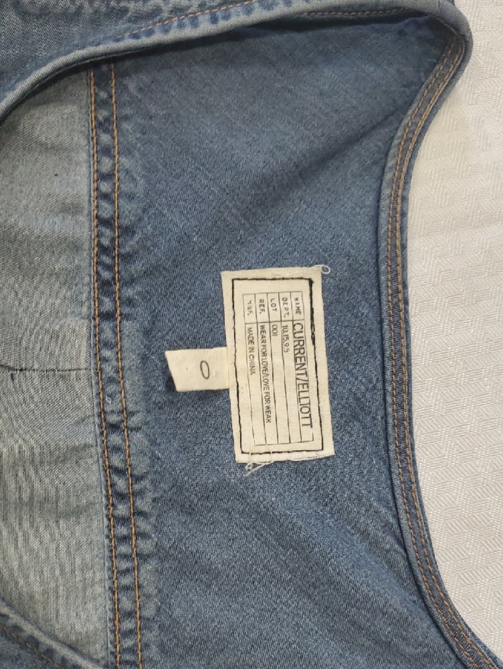Current/Elliott Light Blue Denim Romper - Picture 7 of 12